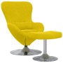 Sillón Huevo  con reposapiés de terciopelo amarillo | Foro24.es | Tu tienda online para hogar, jardín y más Foro24.es