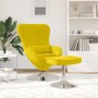 Sillón Huevo  con reposapiés de terciopelo amarillo | Foro24.es | Tu tienda online para hogar, jardín y más Foro24.es