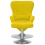 Sillón Huevo  con reposapiés de terciopelo amarillo | Foro24.es | Tu tienda online para hogar, jardín y más Foro24.es