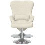 Sillón Huevo  con reposapiés de Terciopelo Crema | Foro24.es | Tu tienda online para hogar, jardín y más Foro24.es