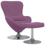Sillón Huevo  con reposapiés de terciopelo púrpura | Foro24.es | Tu tienda online para hogar, jardín y más Foro24.es