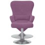 Sillón Huevo  con reposapiés de terciopelo púrpura | Foro24.es | Tu tienda online para hogar, jardín y más Foro24.es