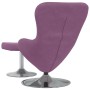 Sillón Huevo  con reposapiés de terciopelo púrpura | Foro24.es | Tu tienda online para hogar, jardín y más Foro24.es