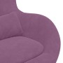 Sillón Huevo  con reposapiés de terciopelo púrpura | Foro24.es | Tu tienda online para hogar, jardín y más Foro24.es