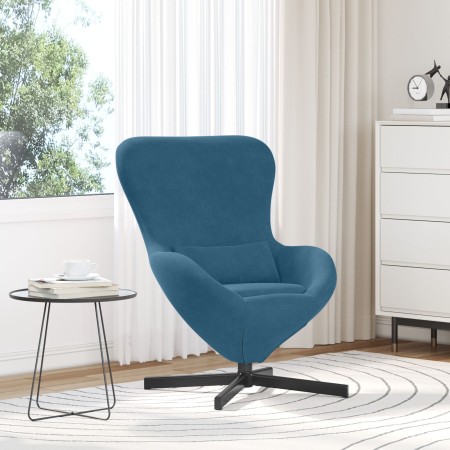 Sillón Huevo de Terciopelo Azul | Foro24.es | Tu tienda online para hogar, jardín y más Foro24.es