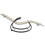 Rocking lounger 2 units in steel and cream textilene by vidaXL, Loungers - Ref: Foro24-318130, Price: 159,94 €, Discount: %