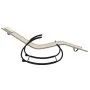 Tumbona mecedora 2 unidades de acero y textilene crema de vidaXL, Tumbonas - Ref: Foro24-318130, Precio: 157,43 €, Descuento: %