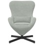 Sillón Huevo  de Terciopelo Gris Claro | Foro24.es | Tu tienda online para hogar, jardín y más Foro24.es