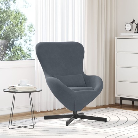 Sillón Huevo Velour Gris Oscuro | Foro24.es | Tu tienda online para hogar, jardín y más Foro24.es
