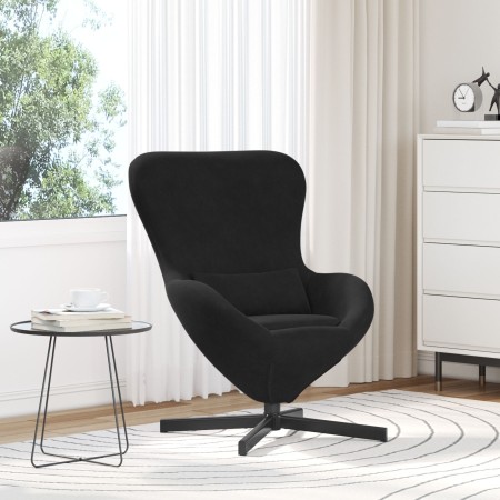 Sillón Huevo de Velvet Negro by , Armchairs - Ref: Foro24-42002762, Price: 159,13 €, Discount: %
