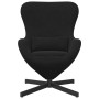 Sillón Huevo de Velvet Negro by , Armchairs - Ref: Foro24-42002762, Price: 159,13 €, Discount: %