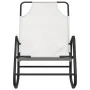 Steel and cream textilene rocking lounger by vidaXL, Loungers - Ref: Foro24-318126, Price: 61,40 €, Discount: %