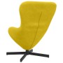 Sillón Huevo de Terciopelo Amarillo de , Sillones - Ref: Foro24-42002763, Precio: 159,02 €