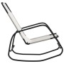 Steel and cream textilene rocking lounger by vidaXL, Loungers - Ref: Foro24-318126, Price: 61,36 €, Discount: %