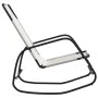 Steel and cream textilene rocking lounger by vidaXL, Loungers - Ref: Foro24-318126, Price: 61,40 €, Discount: %