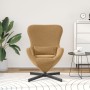 Sillón Huevo de terciopelo marrón