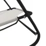 Steel and cream textilene rocking lounger by vidaXL, Loungers - Ref: Foro24-318126, Price: 61,40 €, Discount: %