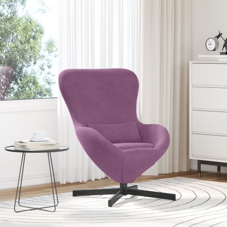 Sillón Huevo de Terciopelo Violeta by , Armchairs - Ref: Foro24-42002767, Price: 159,13 €, Discount: %