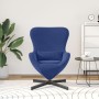 Sillón Huevo  Azul Policía de Terciopelo | Foro24.es | Tu tienda online para hogar, jardín y más Foro24.es