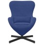 Sillón Huevo  Azul Policía de Terciopelo | Foro24.es | Tu tienda online para hogar, jardín y más Foro24.es