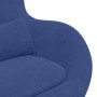 Sillón Huevo  Azul Policía de Terciopelo | Foro24.es | Tu tienda online para hogar, jardín y más Foro24.es