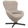 Sillón Huevo gris claro de tela similar a la lana rizada | Foro24.es | Tu tienda online para hogar, jardín y más Foro24.es