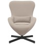 Sillón Huevo gris claro de tela similar a la lana rizada | Foro24.es | Tu tienda online para hogar, jardín y más Foro24.es