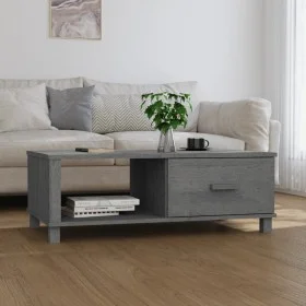 HAMAR Couchtisch, massives dunkelgraues Kiefernholz, 100 x 55 x 35 cm von vidaXL, Couchtisch - Ref: Foro24-340454, Preis: 87,...