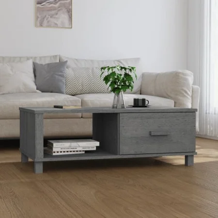 HAMAR coffee table solid dark gray pine wood 100x55x35cm by vidaXL, Coffee table - Ref: Foro24-340454, Price: 87,50 €, Discou...