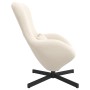 Sillón Huevo  Crema de Tela Parecida a Lana Rizada | Foro24.es | Tu tienda online para hogar, jardín y más Foro24.es