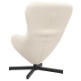Sillón Huevo  Crema de Tela Parecida a Lana Rizada | Foro24.es | Tu tienda online para hogar, jardín y más Foro24.es