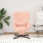 Sillón Huevo  Rosa de Tela Tipo Lana Rizada | Foro24.es | Tu tienda online para hogar, jardín y más Foro24.es