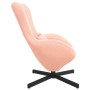 Sillón Huevo  Rosa de Tela Tipo Lana Rizada | Foro24.es | Tu tienda online para hogar, jardín y más Foro24.es