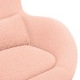 Sillón Huevo  Rosa de Tela Tipo Lana Rizada | Foro24.es | Tu tienda online para hogar, jardín y más Foro24.es
