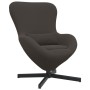 Sillón Huevo  Gris Oscuro con Tela Curly Similar a Lana | Foro24.es | Tu tienda online para hogar, jardín y más Foro24.es