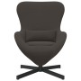 Sillón Huevo  Gris Oscuro con Tela Curly Similar a Lana | Foro24.es | Tu tienda online para hogar, jardín y más Foro24.es