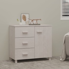 HAMAR Sideboard aus massivem weißem Kiefernholz 90x40x80 cm von vidaXL, Sideboards - Ref: Foro24-340429, Preis: 172,09 €, Rab...