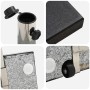 Base de Parasol con Ruedas y Mango Granito Negro 29 kg Cuadrada | Foro24.es | Tu tienda online para hogar, jardín y más Foro24.es
