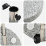 Base de Sombrilla con Ruedas y Asa Gris Granito 29 kg Redonda von , Schirmständer - Ref: Foro24-42002810, Preis: 103,18 €, Ra...