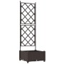 Jardinera con enrejado Marrón 40x40x125,5 cm von , Töpfe und Pflanzgefäße - Ref: Foro24-42002812, Preis: 35,26 €, Rabatt: %