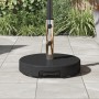 Base de Parasol con Ruedas y Mango Negro Granito 29 kg Redonda | Foro24.es | Tu tienda online para hogar, jardín y más Foro24.es