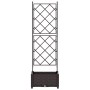 Jardinera con enrejado Marrón 40x40x125,5 cm von , Töpfe und Pflanzgefäße - Ref: Foro24-42002812, Preis: 35,26 €, Rabatt: %