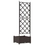 Jardinera con enrejado Marrón 40x40x125,5 cm von , Töpfe und Pflanzgefäße - Ref: Foro24-42002812, Preis: 35,26 €, Rabatt: %