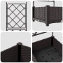 Jardinera con enrejado Marrón 40x40x125,5 cm von , Töpfe und Pflanzgefäße - Ref: Foro24-42002812, Preis: 35,26 €, Rabatt: %