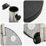 Base de Parasol con Ruedas y Mango Negro Granito 29 kg Redonda | Foro24.es | Tu tienda online para hogar, jardín y más Foro24.es