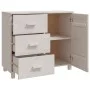 HAMAR Sideboard aus massivem weißem Kiefernholz 90x40x80 cm von vidaXL, Sideboards - Ref: Foro24-340429, Preis: 169,15 €, Rab...