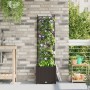 Macetero de Jardín con Enrejado Marrón 40x40x143 cm by , Pots and planters - Ref: Foro24-42002813, Price: 48,59 €, Discount: %