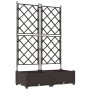 Macetero de Jardín con Rejilla 2 pcs Marrón 80x40x125.5 cm de , Maceteros y jardineras - Ref: Foro24-42002814, Precio: 51,09 €