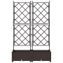 Macetero de Jardín con Rejilla 2 pcs Marrón 80x40x125.5 cm de , Maceteros y jardineras - Ref: Foro24-42002814, Precio: 51,09 €