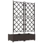 Macetero de Jardín con Rejilla 2 pcs Marrón 80x40x125.5 cm de , Maceteros y jardineras - Ref: Foro24-42002814, Precio: 51,09 €